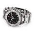 montre Breitling avec un boîtier en acier, un cadran noir et un diamètre de 42 mm - thumb
