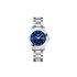 Longines horloge met een kast in staal, met een wijzerplaat in het blauw met briljant en een diameter van 29,5 - thumb