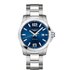 Longines horloge met een kast in staal, met een wijzerplaat in het blauw en een diameter van 41 - thumb