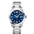 Longines horloge met een kast in staal, met een wijzerplaat in het blauw en een diameter van 41 - thumb