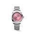 Longines horloge met een kast in staal, met een wijzerplaat in het roze en een diameter van 34 - thumb