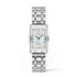Longines horloge met een kast in staal, met een wijzerplaat in het parelmoer met  briljant en een diameter van 23,3 x 37 - thumb