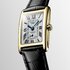 Longines horloge met een kast in geel goud en een wijzerplaat in het zilver - thumb