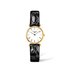 Longines horloge met een kast in gele pvd-coating, met een wijzerplaat in het wit en een diameter van 24 - thumb