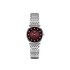 Longines horloge met een kast in staal, met een wijzerplaat in het rood met briljant en een diameter van 29 mm - thumb