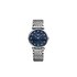 montre Longines avec un boîtier en acier, un cadran bleu avec diamant et un diamètre de 29 - thumb