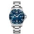 Longines horloge met een kast in staal, met een wijzerplaat in het blauw en een diameter van 43 - thumb