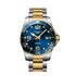 Longines horloge met een kast in staal, met een wijzerplaat in het blauw en een diameter van 41 - thumb