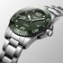 Longines horloge met een kast in staal, met een wijzerplaat in het groen en een diameter van 41 - thumb
