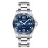 Longines horloge met een kast in staal, met een wijzerplaat in het blauw en een diameter van 41 mm - thumb