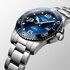 Longines horloge met een kast in staal, met een wijzerplaat in het blauw en een diameter van 41 mm - thumb