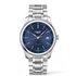 Longines horloge met een kast in staal, met een wijzerplaat in het blauw en een diameter van 42 - thumb