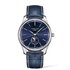 montre Longines avec un boîtier en acier, un cadran bleu et un diamètre de 42 - thumb