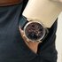 montre Longines avec un boîtier en acier, un cadran bleu et un diamètre de 42 - thumb