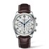 montre Longines avec un boîtier en acier, un cadran blanc et un diamètre de 42 - thumb