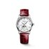 Longines horloge met een kast in staal, met een wijzerplaat in het parelmoer met  briljant en een diameter van 34 - thumb
