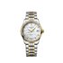 Longines horloge met een kast in staal, met een wijzerplaat in het parelmoer met  briljant en een diameter van 34 - thumb