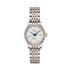 montre Longines avec un boîtier en acier, un cadran nacre avec brillant et un diamètre de 30 - thumb