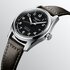 montre Longines avec un boîtier en acier, un cadran noir et un diamètre de 40 - thumb
