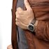 montre Longines avec un boîtier en acier, un cadran noir et un diamètre de 40 - thumb