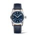 Longines horloge met een kast in staal, met een wijzerplaat in het blauw en een diameter van 40 - thumb