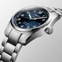 montre Longines avec un boîtier en acier, un cadran bleu et un diamètre de 40 - thumb
