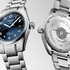 montre Longines avec un boîtier en acier, un cadran bleu et un diamètre de 40 - thumb