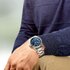 Longines horloge met een kast in staal, met een wijzerplaat in het blauw en een diameter van 42 mm - thumb