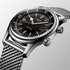Longines horloge met een kast in staal, met een wijzerplaat in het zwart en een diameter van 42 - thumb