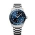 Longines horloge met een kast in staal, met een wijzerplaat in het blauw en een diameter van 42 mm - thumb