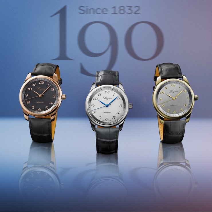 Longines horloge met een kast in staal, met een wijzerplaat in het zilver en een diameter van 40