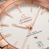 Omega horloge met een kast in rosé goud op staal, met een wijzerplaat in het zilver en een diameter van 39 - thumb