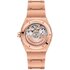 Omega horloge met een kast in rosé goud, met een wijzerplaat in het zilver en een diameter van 39 - thumb