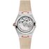 Omega horloge met een kast in rosé goud op staal, met een wijzerplaat in het wit met  briljant en een diameter van 34 - thumb
