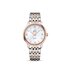 Omega horloge met een kast in rosé goud op staal, met een wijzerplaat in het parelmoer en een diameter van 32.7 - thumb