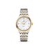 montre Omega avec un boîtier en or jaune sur acier, un cadran nacre et un diamètre de 32.7 mm - thumb