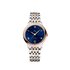 Omega horloge met een kast in staal, met een wijzerplaat in het blauw en een diameter van 34 - thumb
