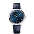 Omega horloge met een kast in staal, met een wijzerplaat in het blauw en een diameter van 41 - thumb