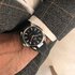 Omega horloge met een kast in staal, met een wijzerplaat in het zwart en een diameter van 41 - thumb