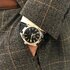 Omega horloge met een kast in staal, met een wijzerplaat in het zwart en een diameter van 41 - thumb