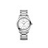 montre Omega avec un boîtier en acier, un cadran nacre avec brillant et un diamètre de 28 mm - thumb