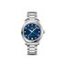 Omega horloge met een kast in staal, met een wijzerplaat in het blauw met briljant en een diameter van 34 - thumb