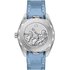 Omega horloge met een kast in staal, met een wijzerplaat in het blauw en een diameter van 41 mm - thumb
