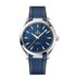 Omega horloge met een kast in staal, met een wijzerplaat in het blauw en een diameter van 41 mm - thumb