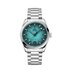 Omega horloge met een kast in staal, met een wijzerplaat in het blauw en een diameter van 38 mm - thumb