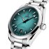 Omega horloge met een kast in staal, met een wijzerplaat in het blauw en een diameter van 38 mm - thumb