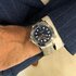 Omega horloge met een kast in staal, met een wijzerplaat in het blauw en een diameter van 42 - thumb