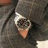 Omega horloge met een kast in staal, met een wijzerplaat in het zwart en een diameter van 42 - thumb