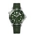 Omega horloge met een kast in staal, met een wijzerplaat in het groen en een diameter van 42 - thumb