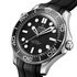 montre Omega avec un boîtier en acier, un cadran noir et un diamètre de 42 mm - thumb